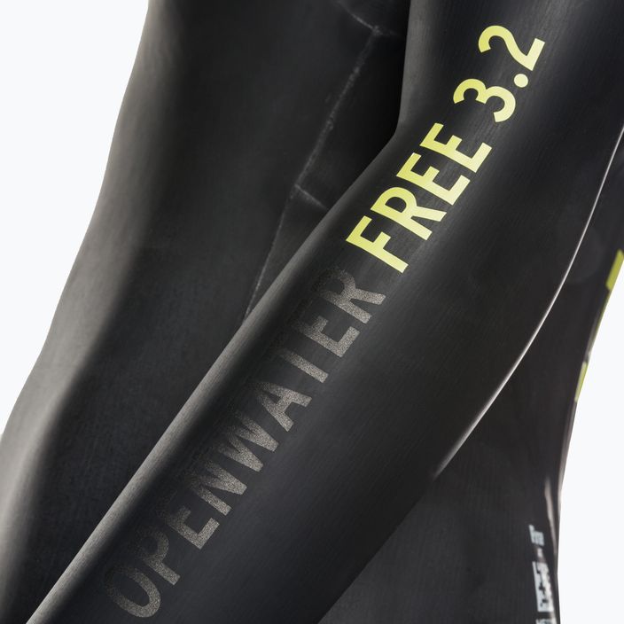 Women's triathlon wetsuit HEAD Ow Free 3.2 black/yellow 4