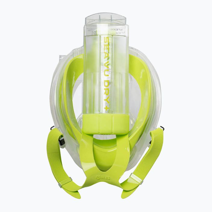 Mares Sea Vu Dry + white/lime full face mask for snorkelling 2