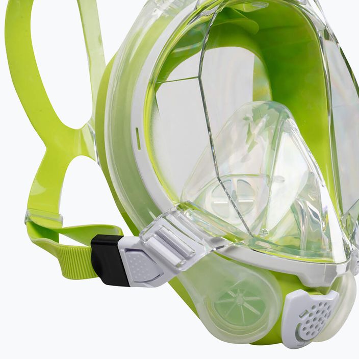 Mares Sea Vu Dry + white/lime full face mask for snorkelling 3
