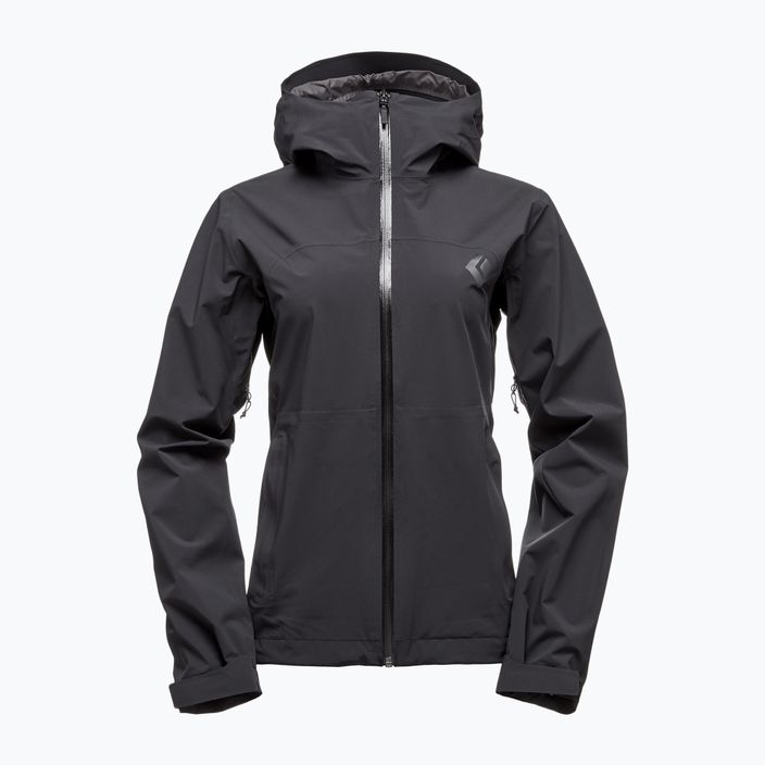 Black Diamond women's Stormline Stretch rain jacket black APM697015XLG1 6