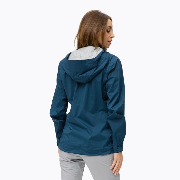 Women's Black Diamond Stormline Stretch membrane rain jacket in navy blue APM6974014XSM1 5