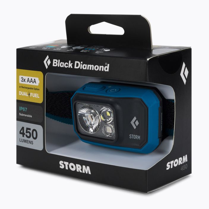 Black Diamond Storm 450 head torch blue BD6206714004ALL1