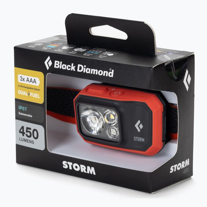 Black Diamond Storm 450 head torch red BD6206718001ALL1