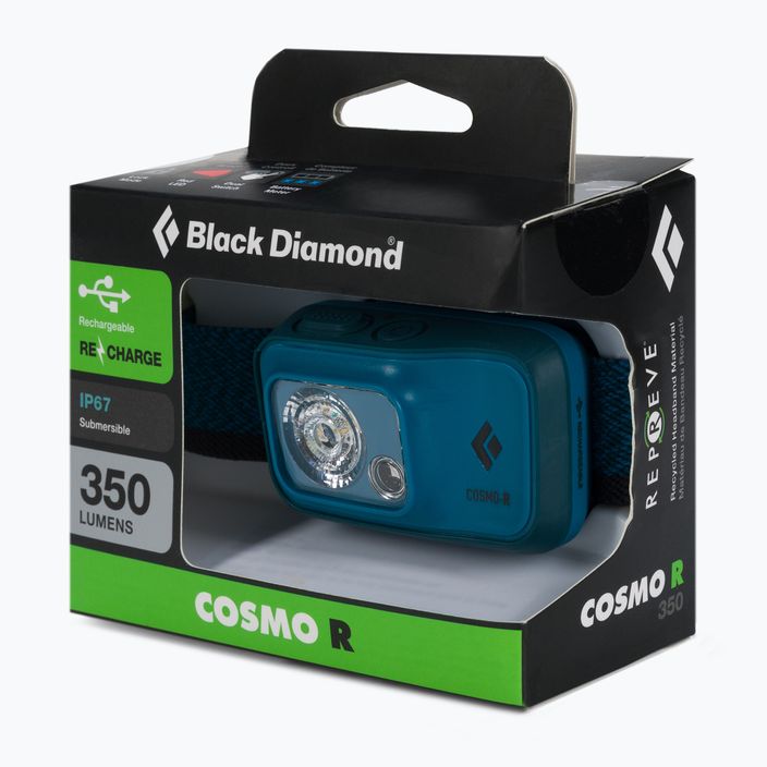 Black Diamond Cosmo 350-R head torch blue BD6206774004ALL1
