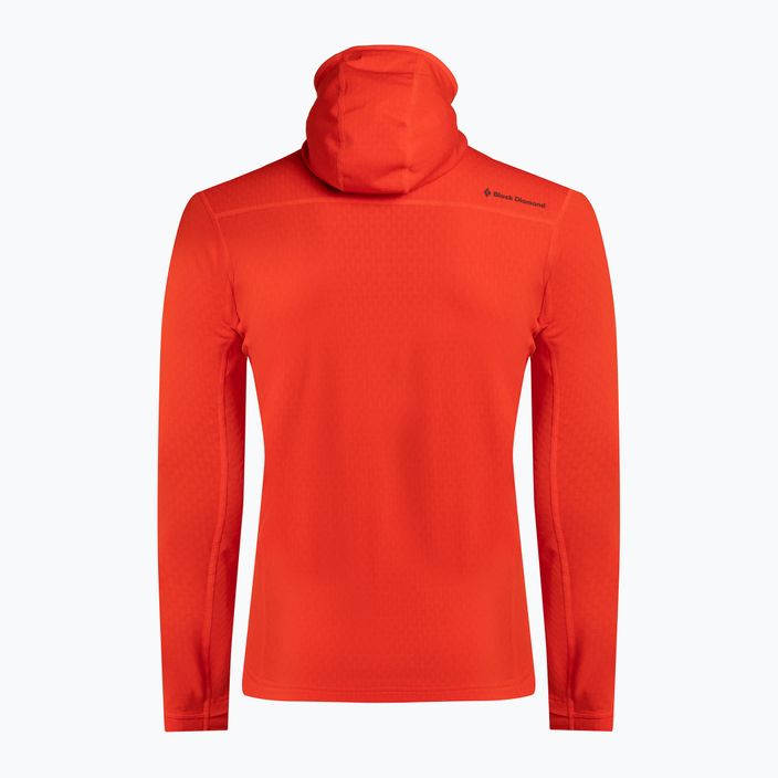 Men's trekking sweatshirt Black Diamond Coefficient Fleece Hoody red AP7440208001 6