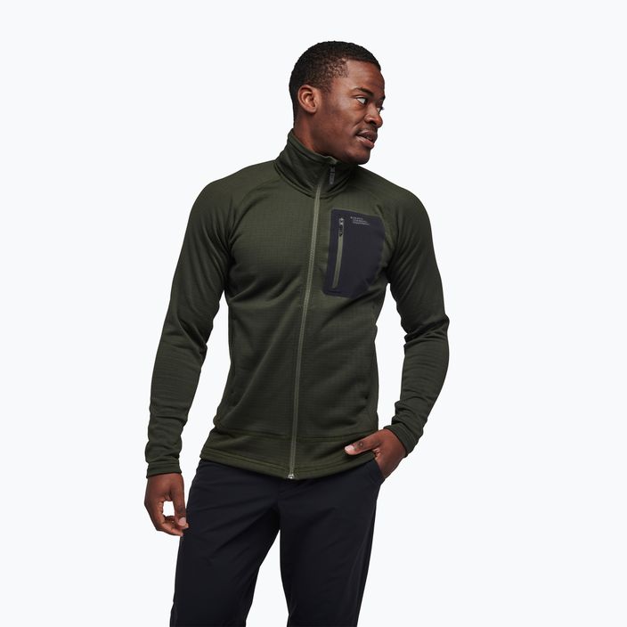 Men's Black Diamond Factor green trekking sweatshirt AP7440533021 3