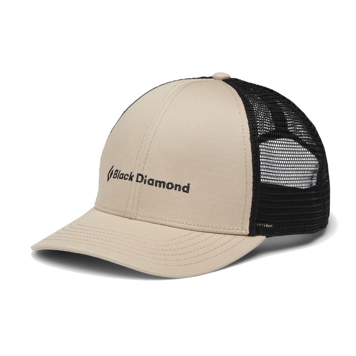 Black Diamond Bd Trucker khaki/black/bd wordmark baseball cap 2