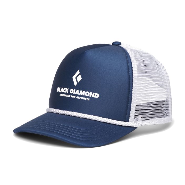 Black Diamond Flat Bill Trucker cap indigo/black/bd wordmark 2