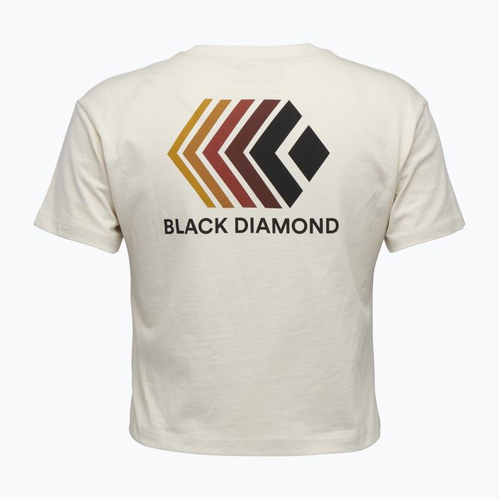 Women's Black Diamond Faded Crop laurel off white T-shirt 5