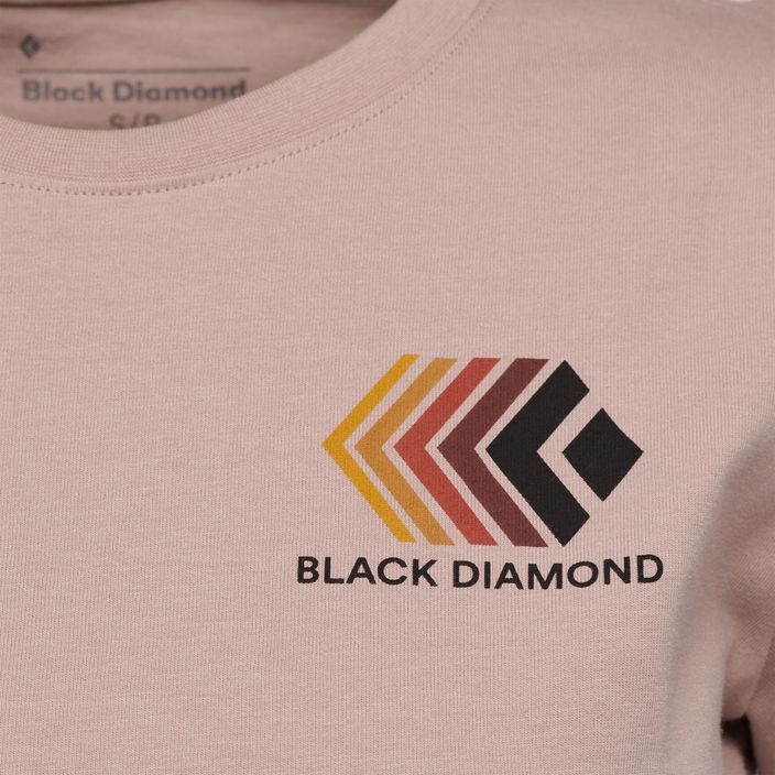 Women's Black Diamond Faded Crop pale mauve T-shirt 6