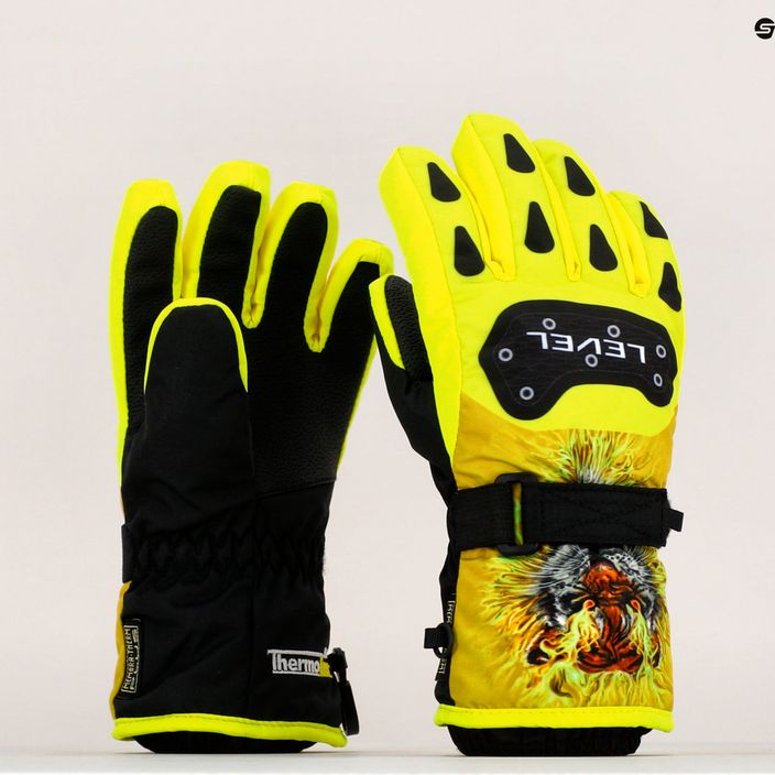 Level Junior children's ski gloves yellow 4152 8