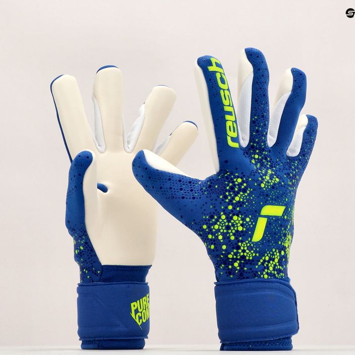 Reusch Pure Contact Silver goalkeeper's gloves blue 4018 10