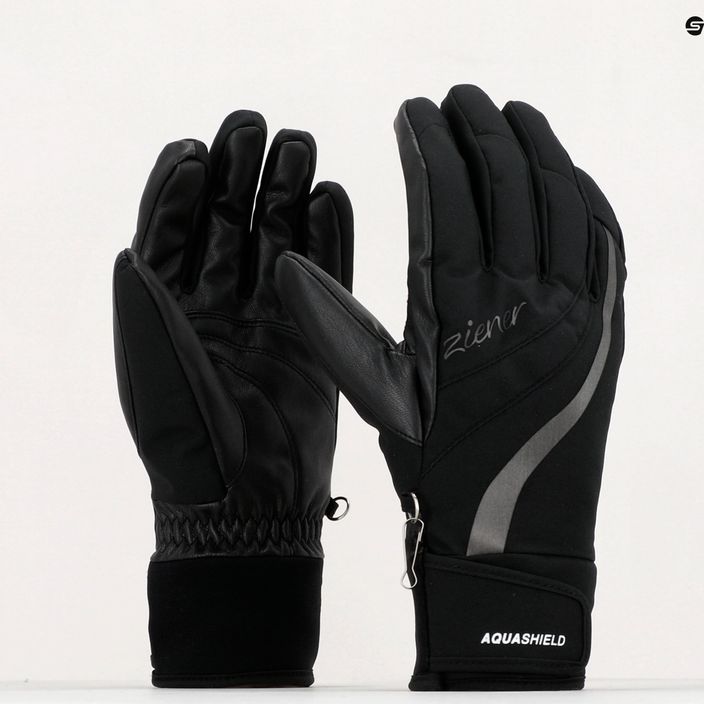 Women's Ski Gloves ZIENER Kitty As black 801165 12 6