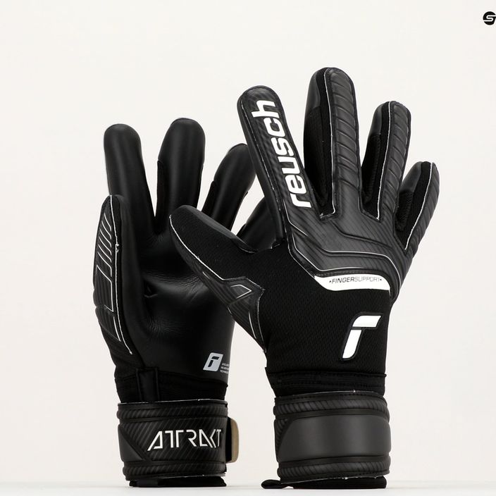 Reusch Attrakt Infinity Finger Support Goalkeeper Gloves black 5270720-7700 10