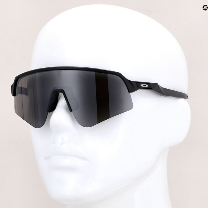 Oakley Sutro Lite Sweep matte black/prizm black cycling glasses 0OO9465 7