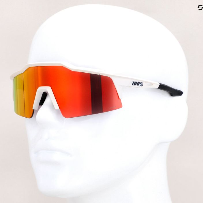 Cycling goggles 100% Speedcraft Sl Multilayer Mirror Lens soft tact off white/hiper red STO-61002-412-01 9