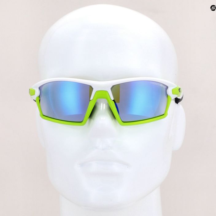 GOG Tango C white/neon green/polychromatic blue cycling glasses E559-3 7