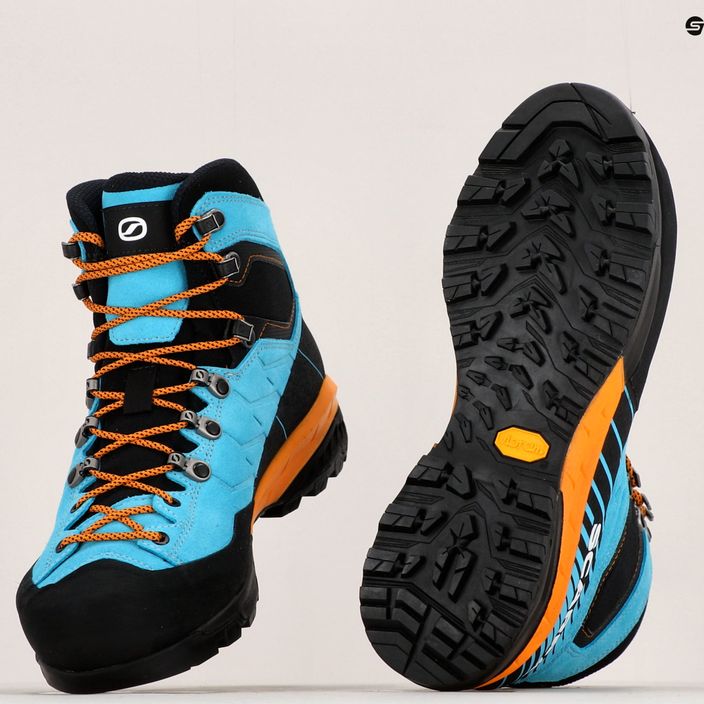 Men's trekking boots SCARPA Mescalito TRK GTX turquoise-black 61050 14