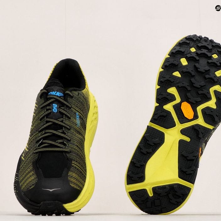 Women's running shoes HOKA Evo Speedgoat black/yellow 1111430-CIB 13