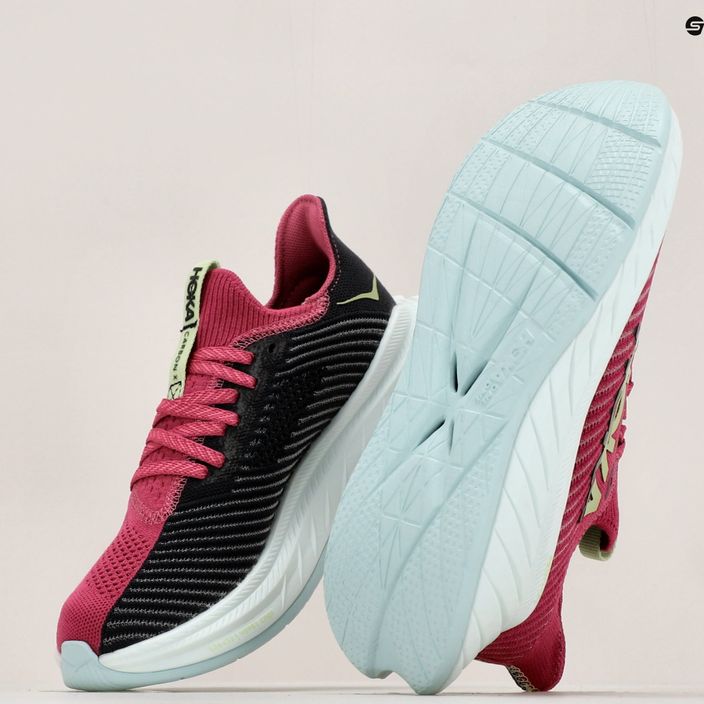 Women's running shoes HOKA Carbon X 3 pink 1123193-FFBL 14