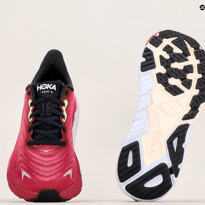 Women's running shoes HOKA Arahi 6 pink 1123195-FFIR 12
