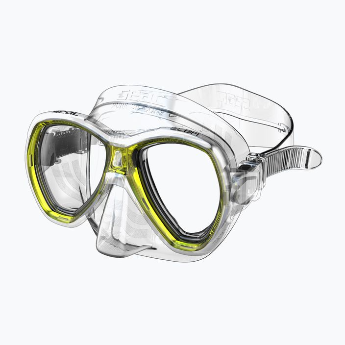 SEAC Elba yellow diving mask 3