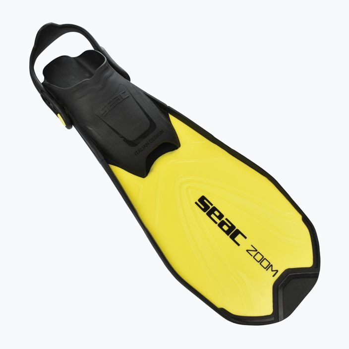 SEAC Zoom yellow snorkel fins 2