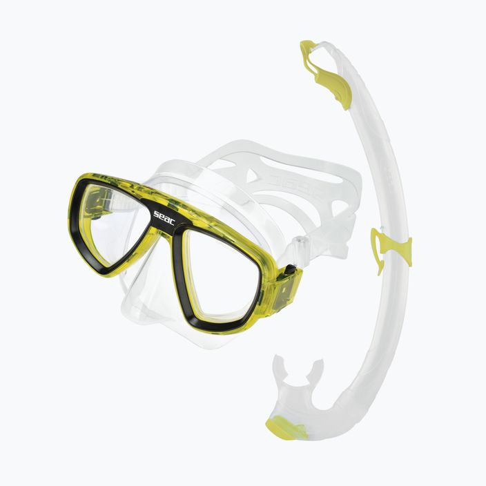 SEAC Extreme yellow snorkelling kit