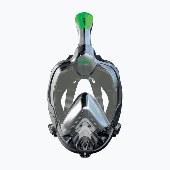 SEAC Libera black/green lime full face mask for snorkelling 2