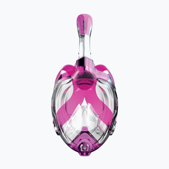 SEAC Libera transparent/pink full face mask for snorkelling 2