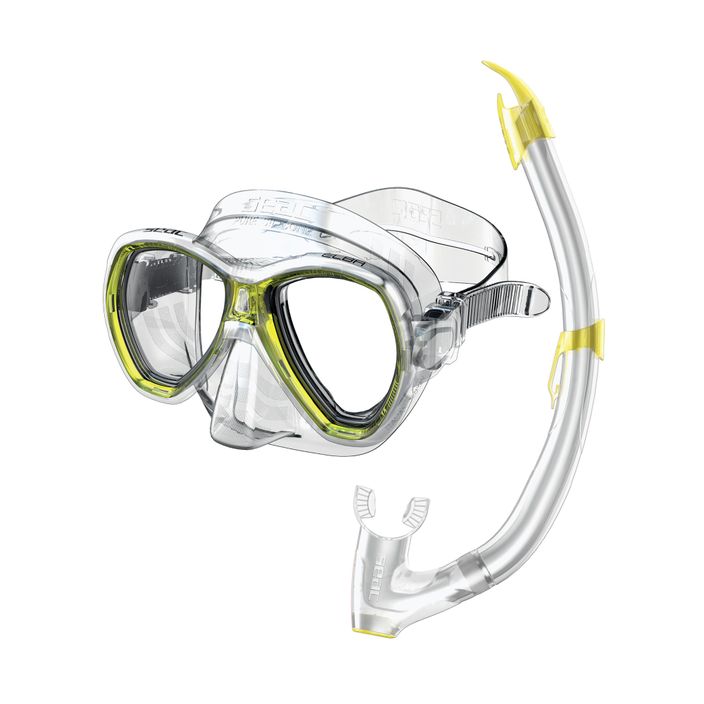 SEAC Elba yellow snorkelling kit 2