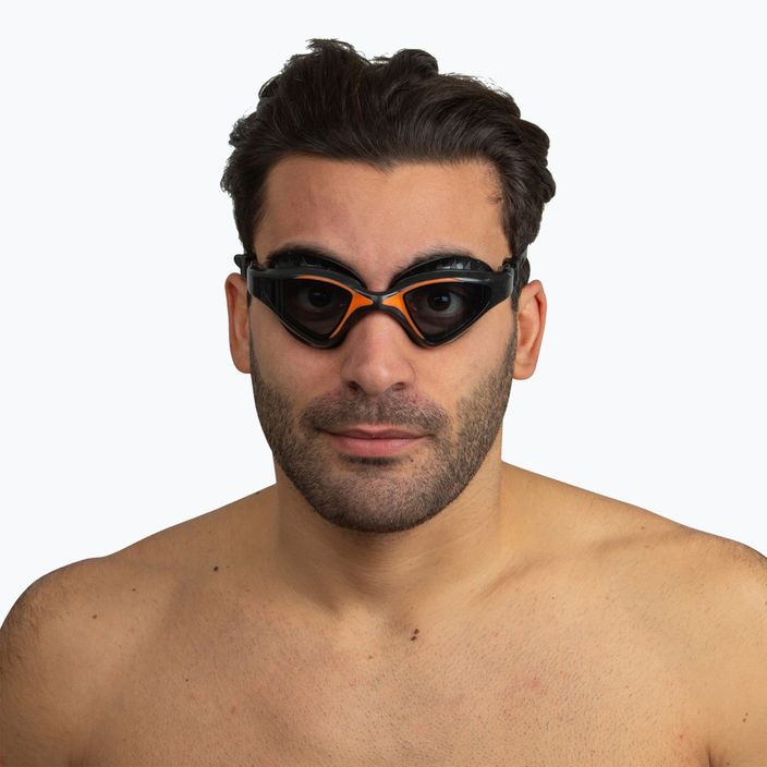 SEAC Lynx black/orange swimming goggles 3