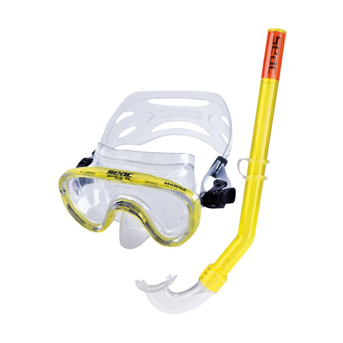 SEAC Marina yellow children's snorkelling set 2