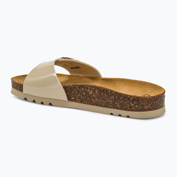 Scholl Estelle Patsynth beige women's slides 3