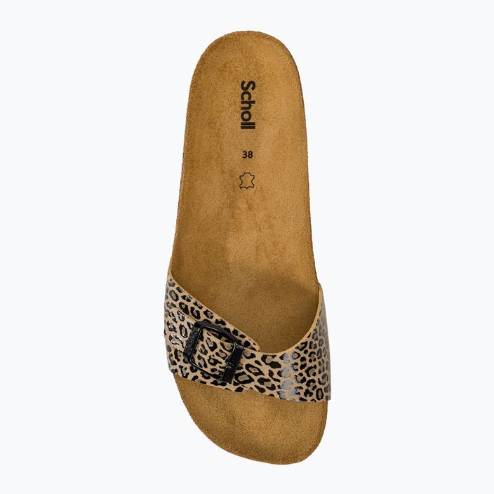 Women's Scholl Estelle Syne leopard flip-flops 5