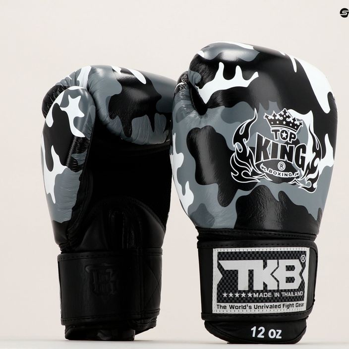 Top King Muay Thai Empower grey boxing gloves TKBGEM-03A-GY 7