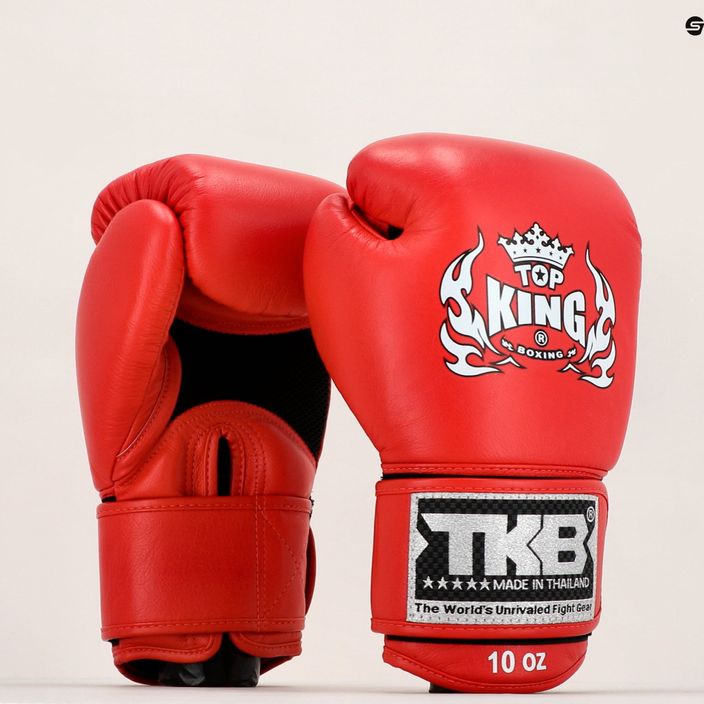 Top King Muay Thai Ultimate Air boxing gloves red TKBGAV-RD 7