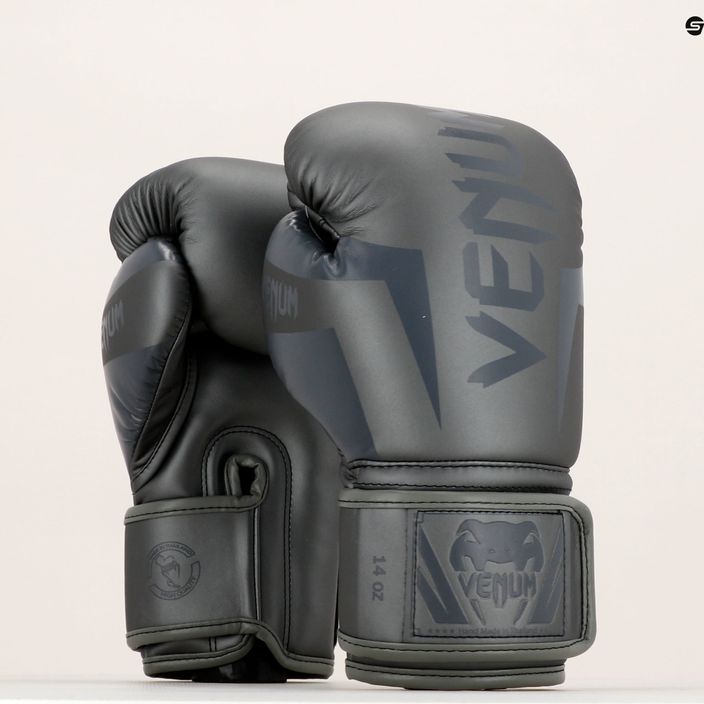 Venum Elite grey men's boxing gloves VENUM-0984 12