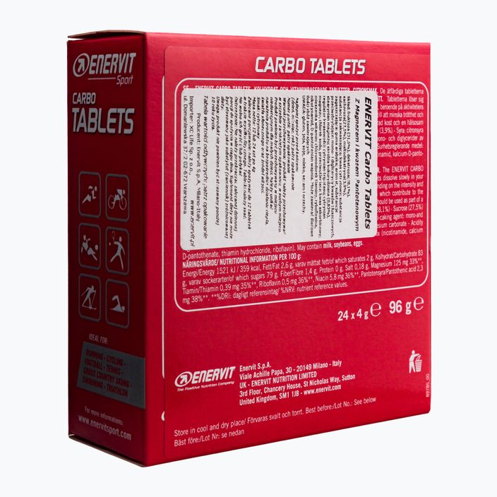Chew Carbo Enervit carbohydrate 24 tablets lemon 98378 2