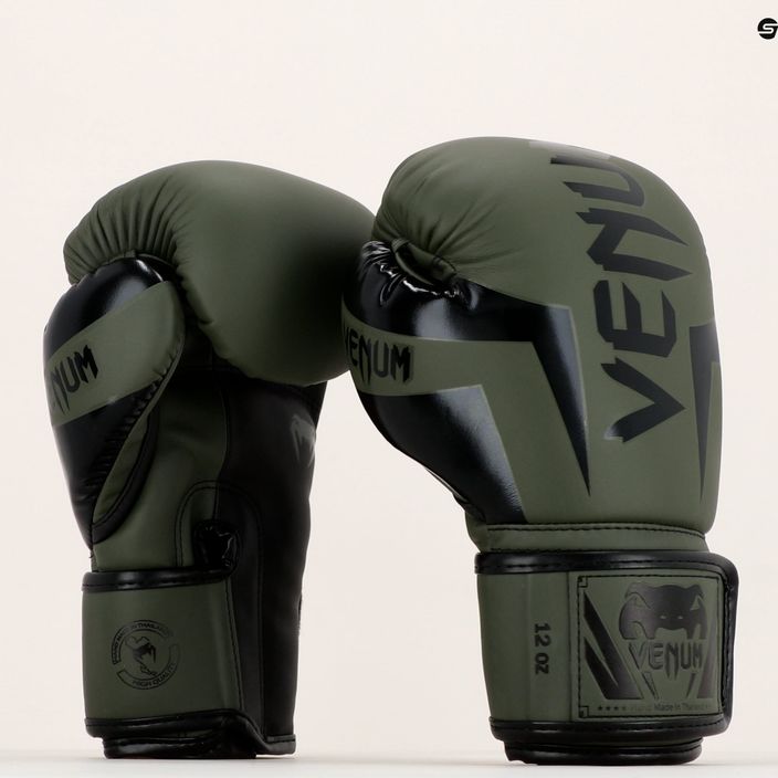 Venum Elite men's boxing gloves green VENUM-1392 13