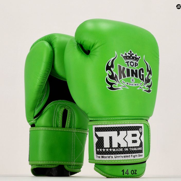 Top King Muay Thai Ultimate Air green boxing gloves TKBGAV-GN 7