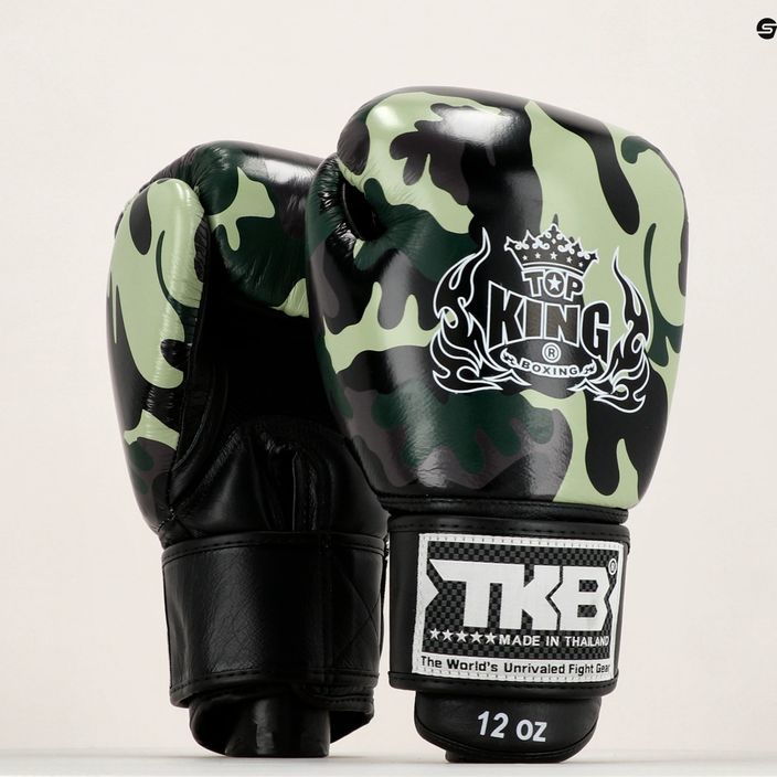 Top King Muay Thai Empower green boxing gloves TKBGEM-03A-GN 7