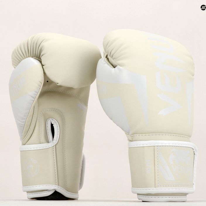 Venum Elite white boxing gloves 0984 7