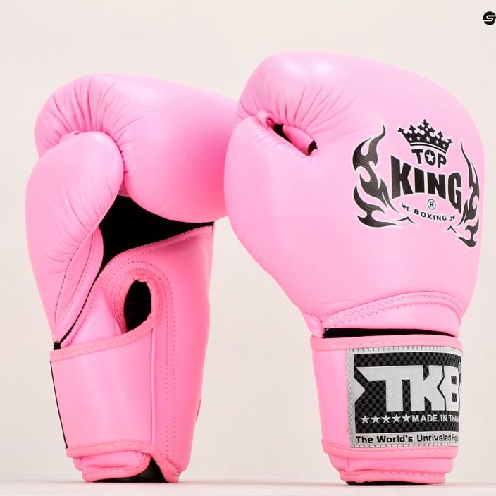 Top King Muay Thai Super Air pink boxing gloves TKBGSA-PK 7