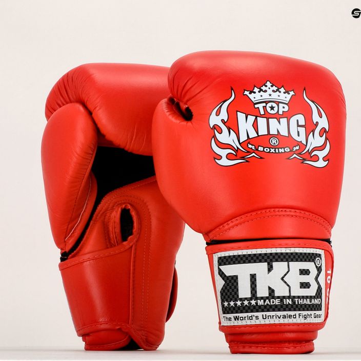 Top King Muay Thai Super Air boxing gloves red TKBGSA-RD 7