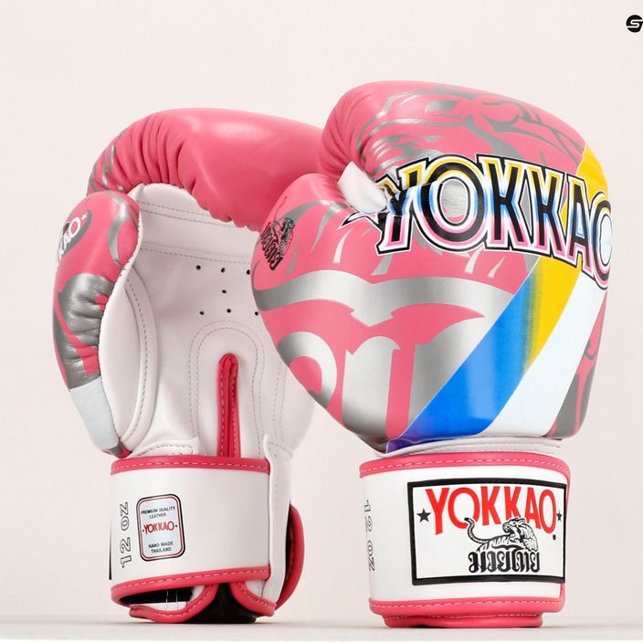 YOKKAO 90'S boxing gloves pink BYGL-90-8 7