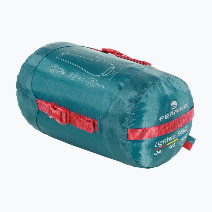 Ferrino Lightech 550 new green sleeping bag 8