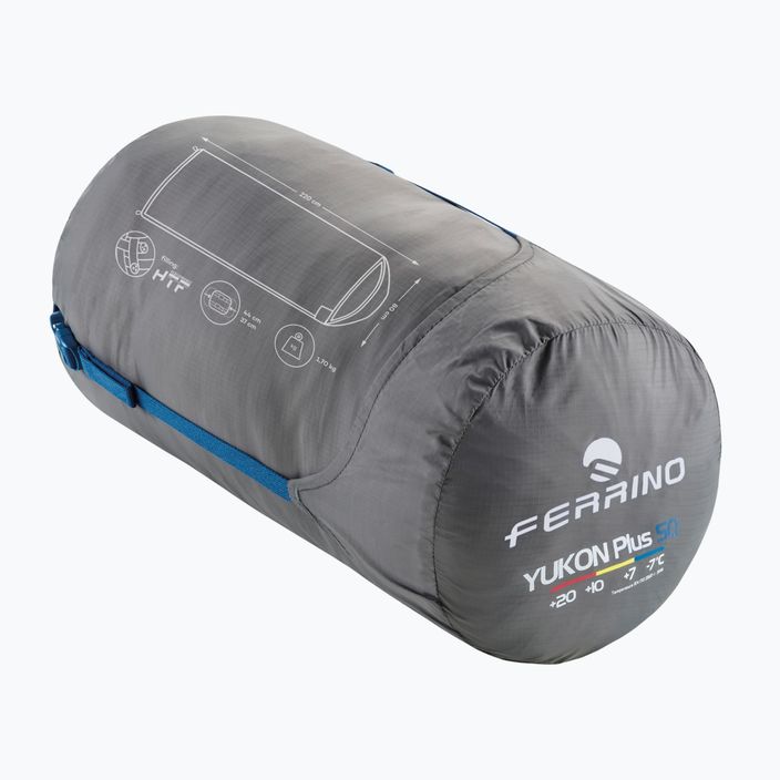 Ferrino Yukon Plus SQ Sleeping bag Left new blue 7