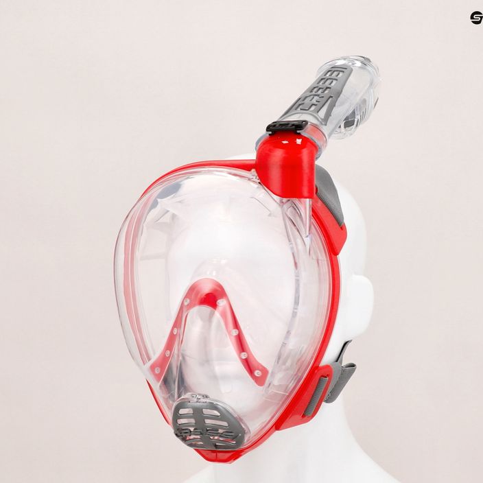 Cressi Duke Dry full face mask for snorkelling red XDT000058 5