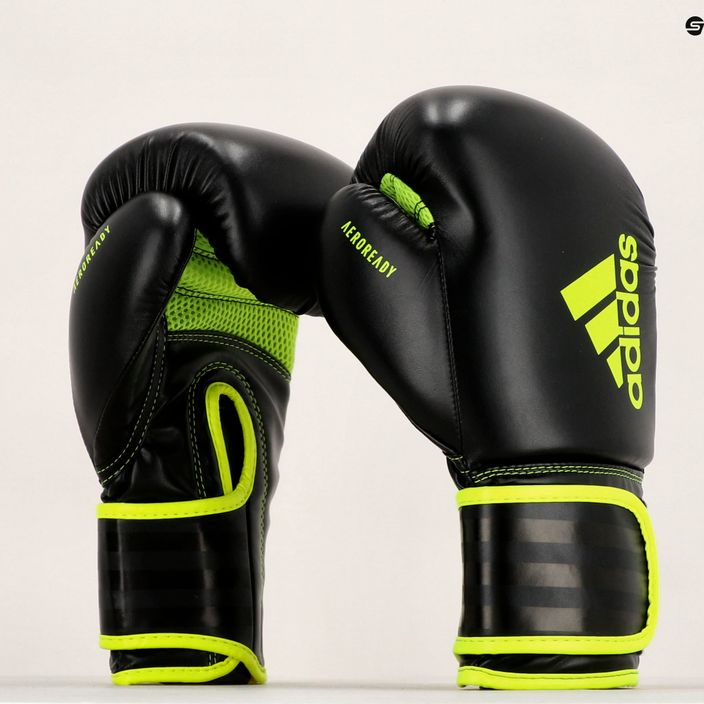 adidas Hybrid 80 boxing gloves black/yellow ADIH80 7